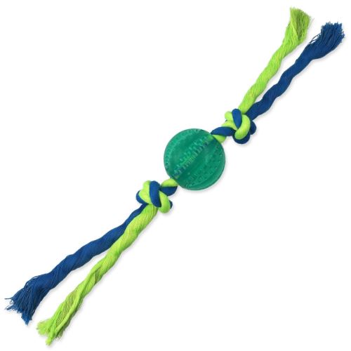 Играчка DOG FANTASY DENTAL MINT топка с въже зелена 5 x 22 cm 1 бр.