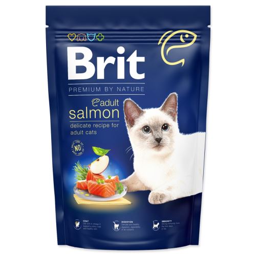 BRIT Premium by Nature Cat Adult Salmon 1,5 кг