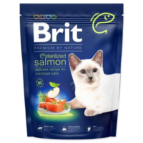 BRIT Premium by Nature Cat Стерилизирана сьомга 300 g