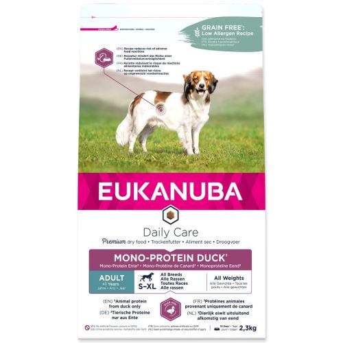 EUKANUBA Daily Care Adult Mono Protein Duck 2,3 кг