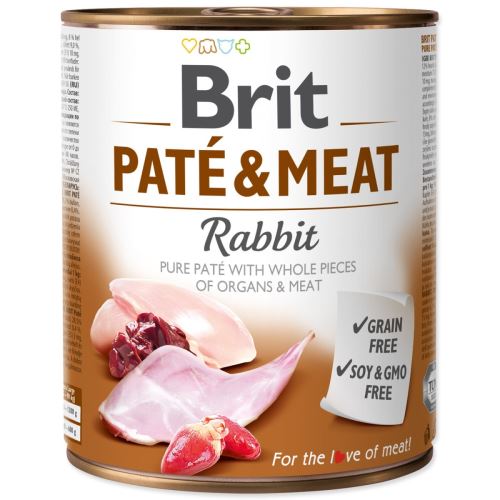 BRIT Пате и месо от заек 800 г