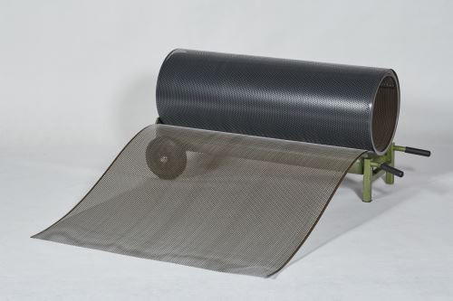 PREFA перфорирана алуминиева ламарина на рулони 0,70 x 1000 mm, антрацит/военно кафяво - каки