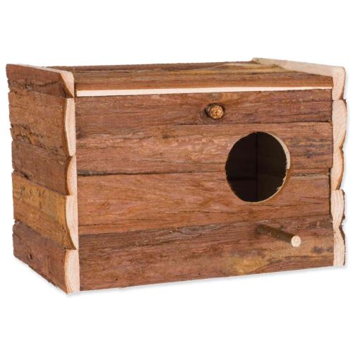 Дървена кутия за гнездо с кора 30 x 20 x 20 cm