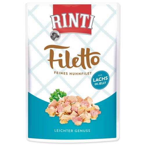 Капсула RINTI Filetto пиле + сьомга в желе 100 g