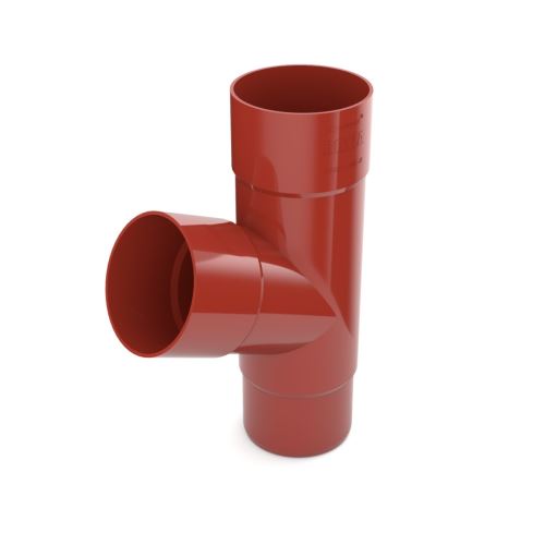 BRYZA Пластмасов клон на водосточната тръба Ø 63 mm, червен RAL 3011