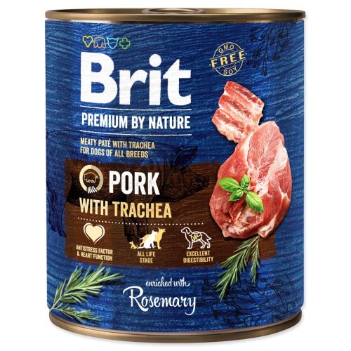 BRIT Premium by Nature Свинско месо с трахея 800 g
