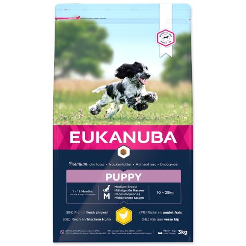EUKANUBA Кученце средна порода 3 кг