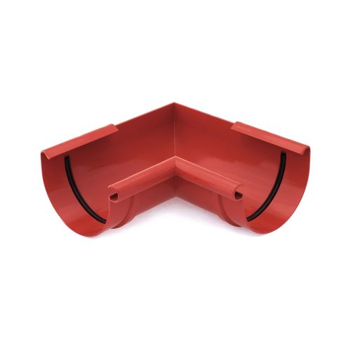 BRYZA Вътрешна пластмаса за ъглови улуци Ø 75 мм, червена RAL 3011