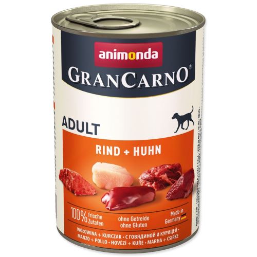 Консервирано говеждо месо Gran Carno + пилешко месо 400 г