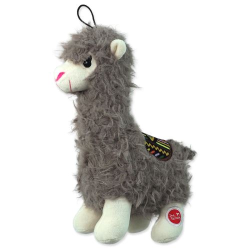 Играчка DOG FANTASY Плюшена играчка лама пищяща микс от цветове 26 см