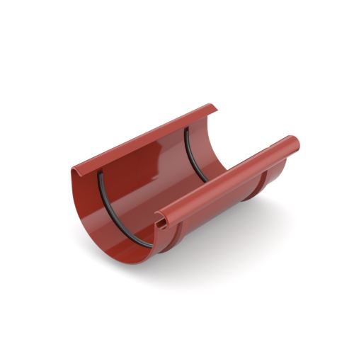 BRYZA Пластмасов съединител за улуци Ø 125 mm, червен RAL 3011