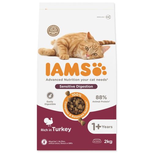 IAMS Cat Adult Sensitive Digestion Turkey 2kg