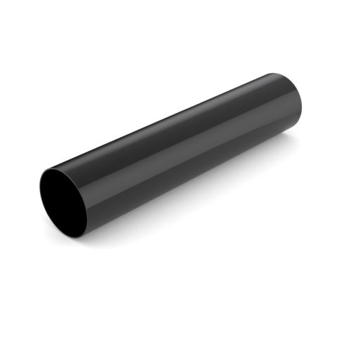 BRYZA пластмасов накрайник без гърловина Ø 63 mm, дължина 3M, черен RAL 9005