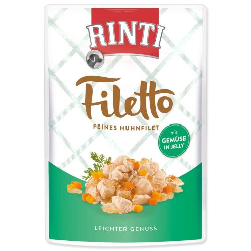 Капсула RINTI Filetto пиле + зеленчуци в желе 100 g