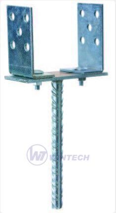 Регулируеми крачета за U-образен стълб с размер 80-160 мм, ZB / опаковка 1 бр.