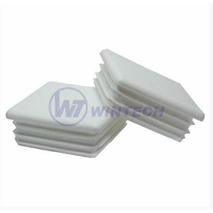 Стоманени тапи квадратни 10x10mm, бели / опаковка от 100 бр.