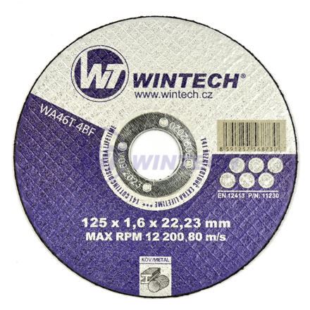 WT WINTECH® режещ диск Extra lifetime 125x1,6x22 / опаковка 1 бр.
